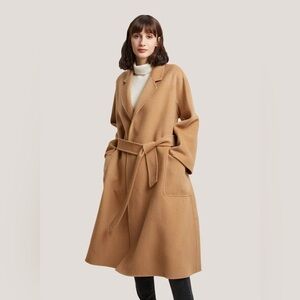 Gentle Herd Wool Long‎ Coat Size Medium